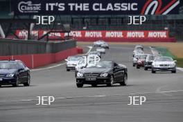 The Classic, Silverstone 2022 At the Home of British Motorsport.  26th-28th August 2022  Free for editorial use only Parades and demonstrations Mercedes