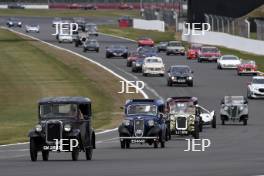 The Classic, Silverstone 2022 At the Home of British Motorsport.  26th-28th August 2022  Free for editorial use only Parades and demonstrations Austin