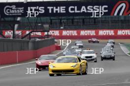 The Classic, Silverstone 2022 At the Home of British Motorsport.  26th-28th August 2022  Free for editorial use only Parades and demonstrations Ferrari