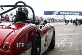 The Classic, Silverstone 2022 At the Home of British Motorsport.  26th-28th August 2022  Free for editorial use only  405 Mortimer - Austin-Healey 100/4 d