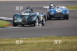 The Classic, Silverstone 2022 At the Home of British Motorsport.  26th-28th August 2022  Free for editorial use only  37 Nigel Webb / John Young - Jaguar C-type