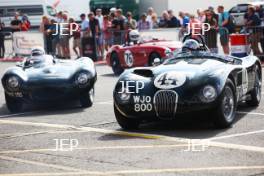 The Classic, Silverstone 2022 At the Home of British Motorsport.  26th-28th August 2022  Free for editorial use only  44 George Pochciol / Jaguar C-type