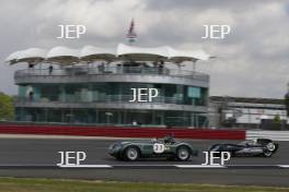 The Classic, Silverstone 2022 At the Home of British Motorsport.  26th-28th August 2022  Free for editorial use only  37 Nigel Webb / John Young - Jaguar C-type