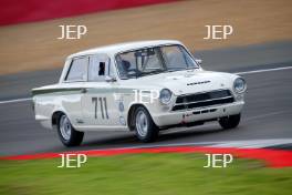 Silverstone Festival, Silverstone 2023 25th-27th August 2023 Free for editorial use only  711 Peter Smith / Mike Simpson - Ford Lotus Cortina