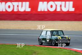 Silverstone Festival, Silverstone 2023 25th-27th August 2023 Free for editorial use only  22 Ellie Birchenough / Nick Topliss - Austin Mini Cooper S