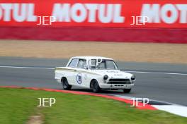 Silverstone Festival, Silverstone 2023 25th-27th August 2023 Free for editorial use only  79 Mark Drain - Ford Lotus Cortina