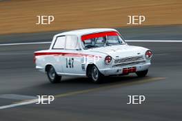 Silverstone Festival, Silverstone 2023 25th-27th August 2023 Free for editorial use only  147 Richard Dutton - Ford Lotus Cortina