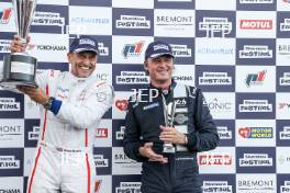 Silverstone Festival, Silverstone 2023 25th-27th August 2023 Free for editorial use only  Podium (l-r) 6 Stuart Wiltshire - Peugeot 90X, 007 Christophe Dâ€™Ansembourg - Lola Aston DBR1-2