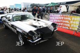 Silverstone Festival, Silverstone 2023 25th-27th August 2023 Free for editorial use only 7 John Young / Jack Young - Chevrolet Camaro Z28