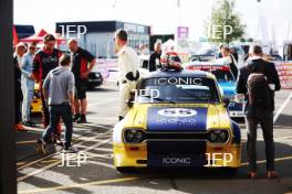 Silverstone Festival, Silverstone 2023 25th-27th August 2023 Free for editorial use only 55 Harry Whale / Matt Neal - Ford Escort Mk1