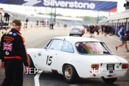 Silverstone Festival, Silverstone 2023 25th-27th August 2023 Free for editorial use only 15 Lukas Halusa / Niklas Halusa - Alfa Romeo Giulia GTA 