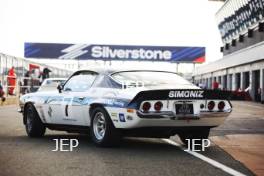 Silverstone Festival, Silverstone 2023 25th-27th August 2023 Free for editorial use only 7 John Young / Jack Young - Chevrolet Camaro Z28