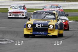 Silverstone Festival, Silverstone 2023 25th-27th August 2023 Free for editorial use only 55 Harry Whale / Matt Neal - Ford Escort Mk1