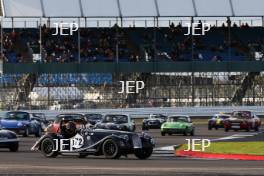 Silverstone Festival, Silverstone 2023 25th-27th August 2023 Free for editorial use only  172 Russell Paterson / Elliot Paterson - Morgan Plus 8 