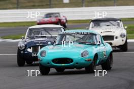 Silverstone Festival, Silverstone 2023 25th-27th August 2023 Free for editorial use only 52 Rhea Sautter / Andrew Newall - Jaguar E-type 