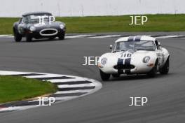 Silverstone Festival, Silverstone 2023 25th-27th August 2023 Free for editorial use only 110 Ben Adams / Peter Adams - Jaguar E-type 