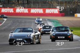 Silverstone Festival, Silverstone 2023 25th-27th August 2023  Free for editorial use only   Porshe Car Parade