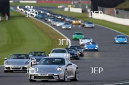 Silverstone Festival, Silverstone 2023 25th-27th August 2023  Free for editorial use only   Porshe Car Parade