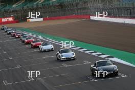 Silverstone Festival, Silverstone 2023 25th-27th August 2023  Free for editorial use only   Porshe Car Parade