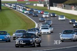 Silverstone Festival, Silverstone 2023 25th-27th August 2023  Free for editorial use only   Porshe Car Parade