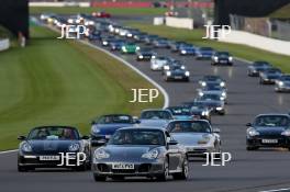 Silverstone Festival, Silverstone 2023 25th-27th August 2023  Free for editorial use only   Porshe Car Parade