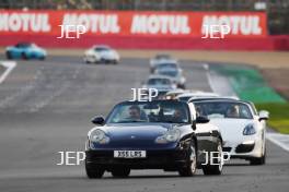 Silverstone Festival, Silverstone 2023 25th-27th August 2023  Free for editorial use only   Porshe Car Parade