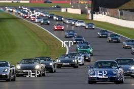 Silverstone Festival, Silverstone 2023 25th-27th August 2023  Free for editorial use only   Porshe Car Parade