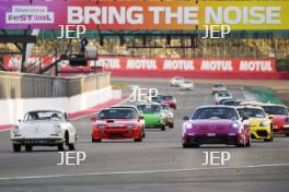 Silverstone Festival, Silverstone 2023 25th-27th August 2023  Free for editorial use only   Porshe Car Parade