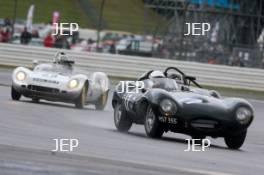 Silverstone Festival, Silverstone 2023 25th-27th August 2023 Free for editorial use only 17 John Pearson / Gary Pearson - Jaguar D-type