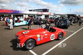 Silverstone Festival, Silverstone 2023 25th-27th August 2023 Free for editorial use only 120 Chris Keith-Lucas / Kerry Wilson - Jaguar XK120 Roadster