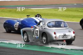 Silverstone Festival, Silverstone 2023 25th-27th August 2023 Free for editorial use only 60 Gregory Heacock / Gillian Carr - Austin-Healey Sebring Sprite