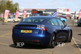 Silverstone Festival, Silverstone 2024. 23rd-25th August 2024 Free for editorial use only  Tesla