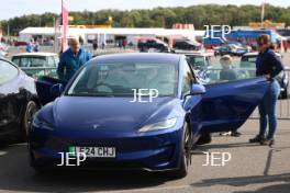 Silverstone Festival, Silverstone 2024. 23rd-25th August 2024 Free for editorial use only  Tesla