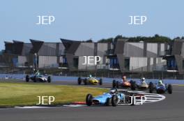 Silverstone Festival, Silverstone 2024. 23rd-25th August 2024 Free for editorial use only Historic Formula Junior