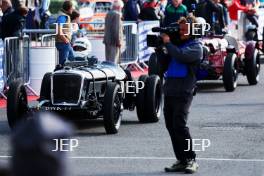 Silverstone Festival, Silverstone 2024. 23rd-25th August 2024 Free for editorial use only. 81 John Burton - Nick Finburgh - Jaguar SS 100 