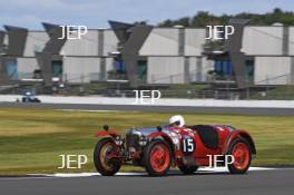 Silverstone Festival, Silverstone 2024. 23rd-25th August 2024 Free for editorial use only. 15 Nigel Dowding - Riley Brooklands 