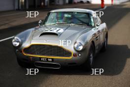 Silverstone Festival, Silverstone 2024. 23rd-25th August 2024 Free for editorial use only 221 George Miller - Les Goble - Aston Martin DB4 