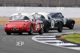 Silverstone Festival, Silverstone 2024. 23rd-25th August 2024 Free for editorial use only 44 Mike Thorne - Sarah Bennett-Baggs - Austin-Healey 3000 MkII 