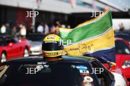 Silverstone Festival, Silverstone 2024 23rd-25th August 2024 Free for editorial use only  Ayrton Senna display in the Silverstone Musuem